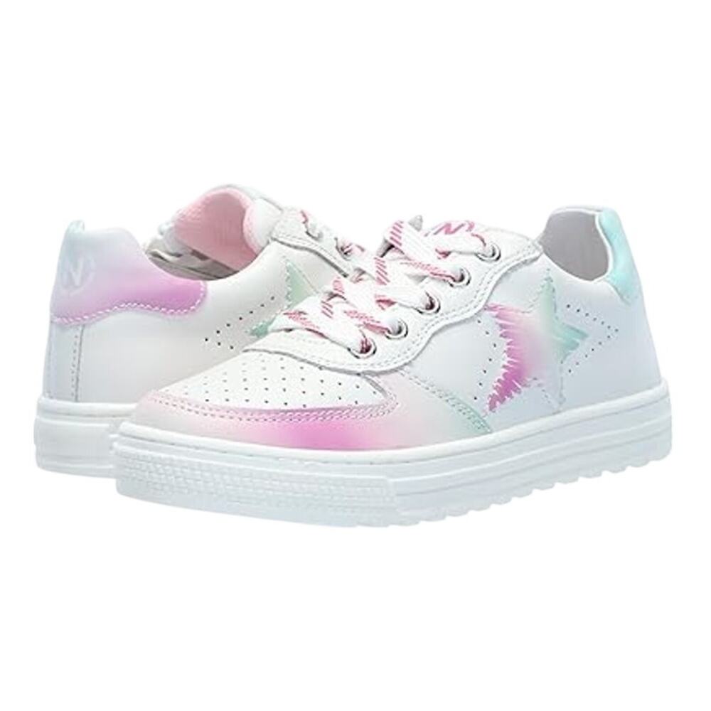 Naturino Girls Hess 2 Vl Sneakers EU 28 US 11 White Pink Blue Leather NWOB